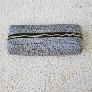 Portland leather ballpark pouch in Fog